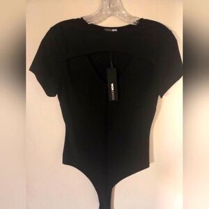 Fashion NOVA Black Bodysuit for Women